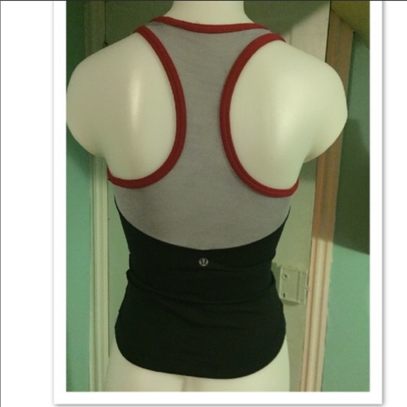 Lululemon red and black tank - Picture 2 of 2